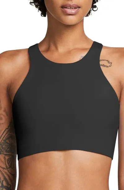 Nike Dri-fit Alate Curve Cutout Sports Bra In Black