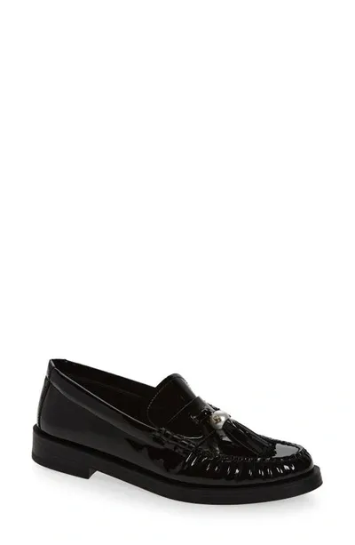 Jimmy Choo Addie Tassel Loafer In Black