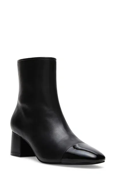 Steve Madden Eiffel Bootie In Black Leather