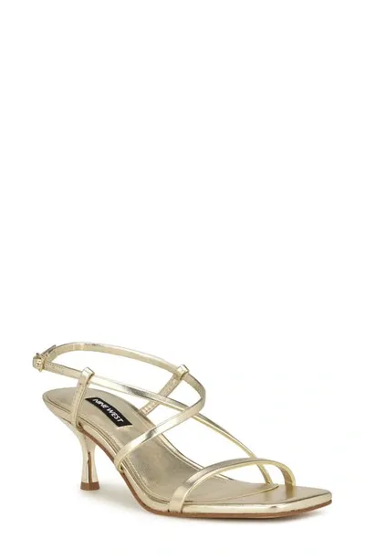 Nine West Haya Slingback Sandal In Gold