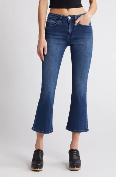 Frame Le Crop Mid Rise Mini Boot Jeans In Thunderstorm