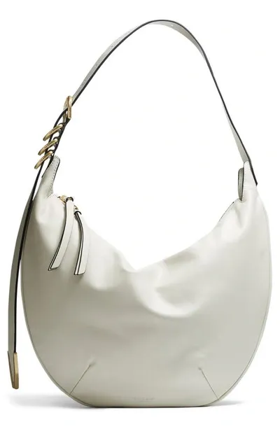 Rag & Bone Spire Leather Hobo Bag In Antique White