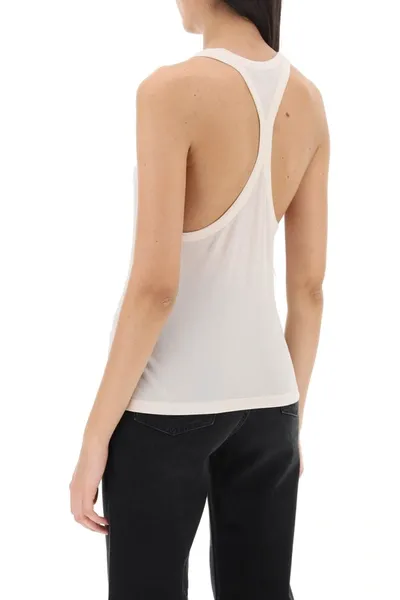 Tom Ford Racer Back Tank Top In Neutral