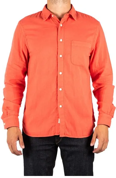 Hiroshi Kato The Ripper Gauze Button-up Shirt In Coral