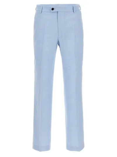 Tonello Linen Pants In Light Blue