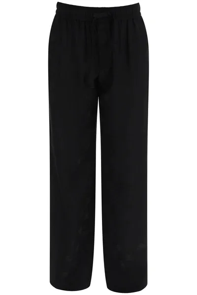 Dolce & Gabbana Dg Jacquard Pants In Black