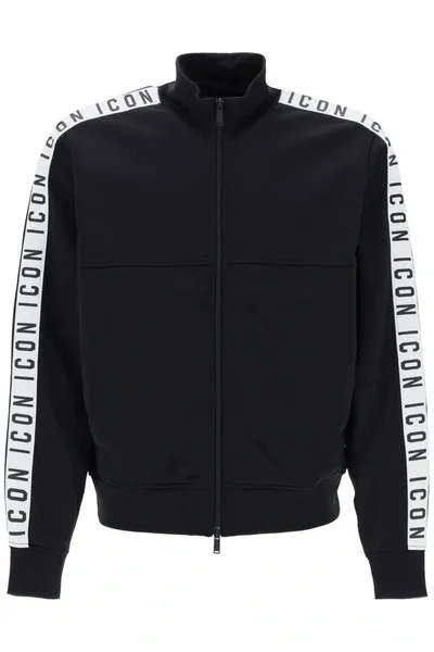 Dsquared2 Dean Sport Fit Track Jacket In Black