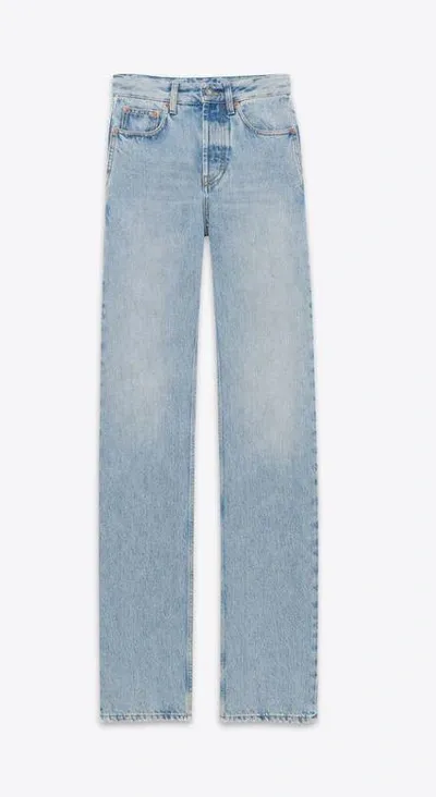 Saint Laurent Pants In Lightblue