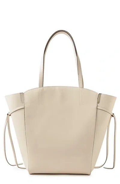 Mulberry Clovelly Calfskin Leather Tote In Eggshell