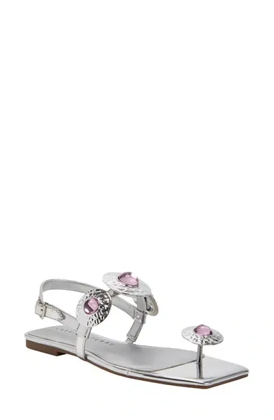 Katy Perry The Camie Stone Slingback Sandal In Silver