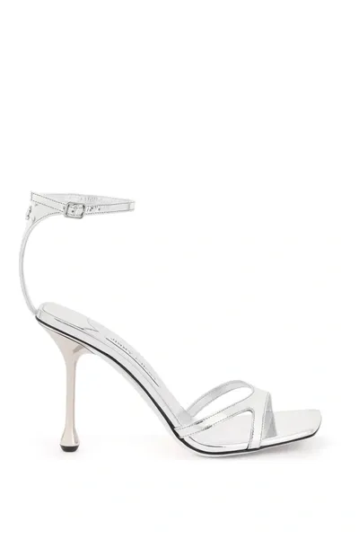 Jimmy Choo Ixia Sandals In Metallic