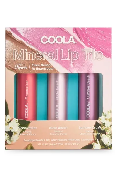 Coola ® Mineral Liplux® Spf 30 Organic Tinted Lip Balm Trio In White