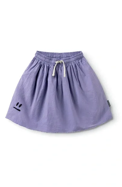 Nununu Kids' Feather Skirt In Mauve Mist