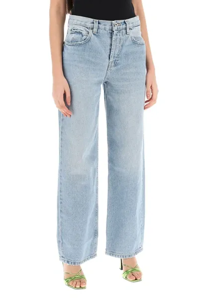 Interior Remy Wide Leg Jeans In Blue