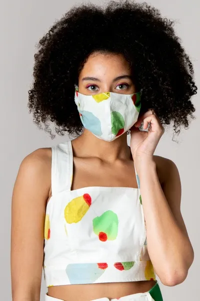 Rachel Antonoff Fabric Mask Set- Filthy Martini, Dog Park & Edible Arrangement In Default Title