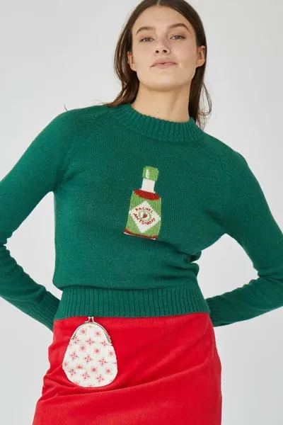 Rachel Antonoff Hot Sauce Sweater Xs-3x