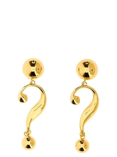 Moschino Question Mark Jewelry In Gold