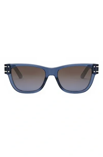 Dior Woman Sunglass Signature S6u Cd40145u In Translucent Blue Gradient