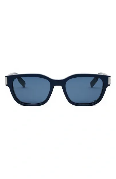 Dior Cd Icon S1i 54mm Geometric Sunglasses In Blue Light Blue