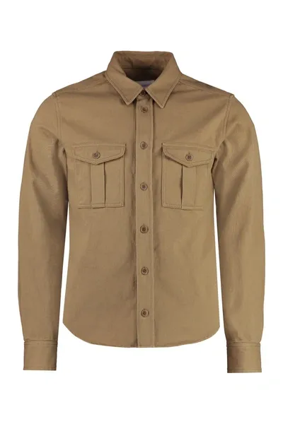 Isabel Marant Enoah Cotton Shirt In Bronze