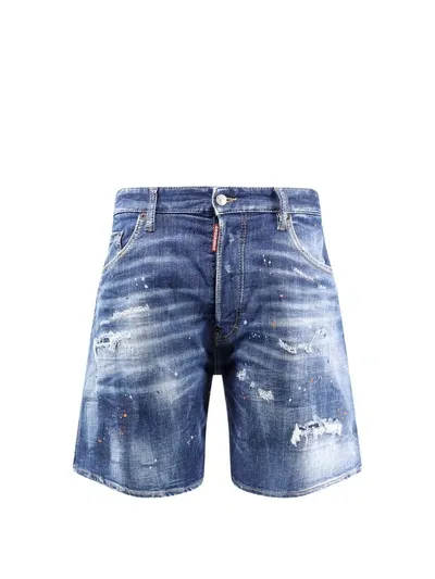 Dsquared2 Bermuda Shorts In Blue