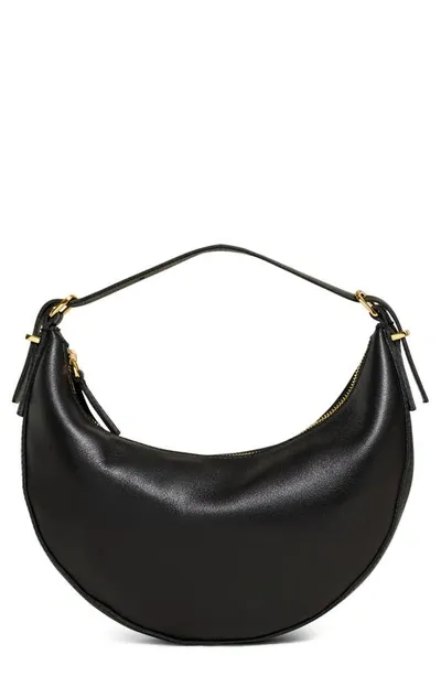 Madewell Mini The Essential Convertible Top Handle Crossbody Bag In True Black