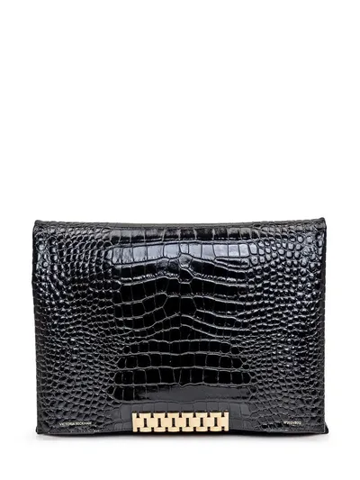 Victoria Beckham Pouch Chain Bag In Black