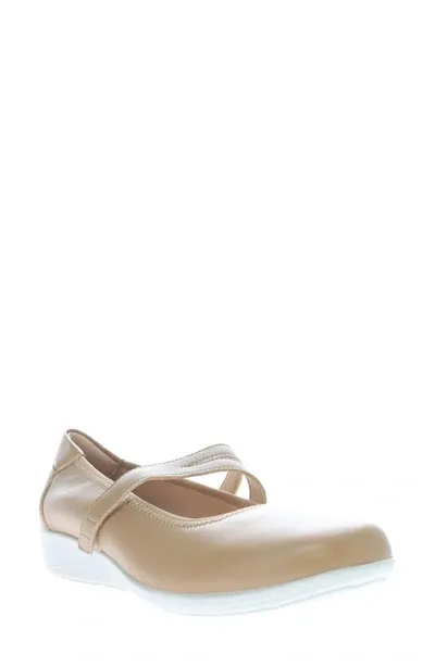 Propét Yara Mary Jane Flat In Tan