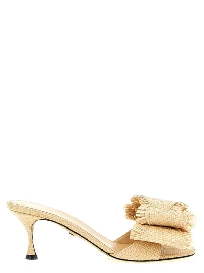 Mach & Mach Le Cadeau Sandals In Beige