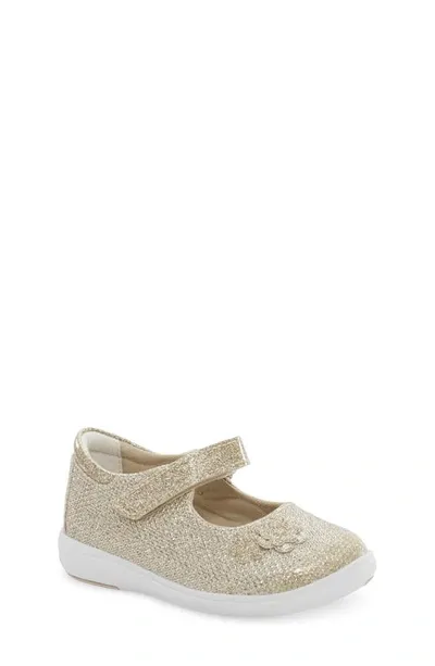 Stride Rite Kids' Holly Sparkle Mary Jane In Champagne