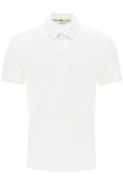 Etro Polo Regular Fit In White