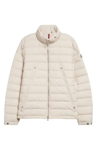 Moncler Alfit Down Jacket In Light Beige