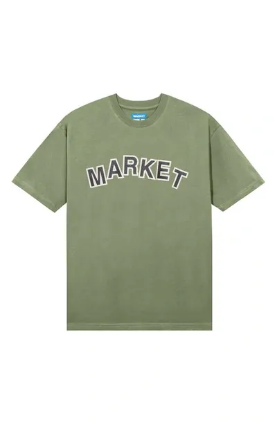 Market Community Garden Graphic T-shirt In Basil