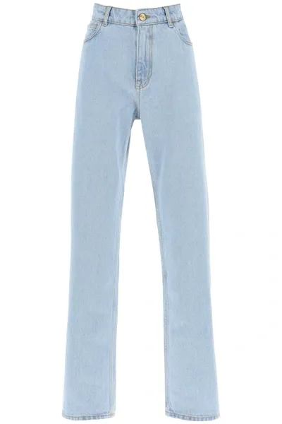 Etro Jeans Baggy A Vita Bassa In Light Blue