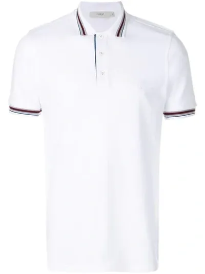 Pringle Of Scotland Classic Polo Shirt In Optic White