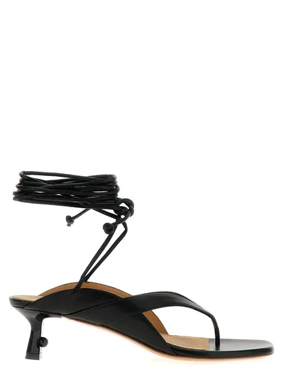 Off-white Lollipop Sandals In Black