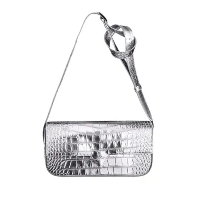 Vikele Studio Katrine Bag In Silver Croco