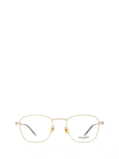 Saint Laurent Eyewear Eyeglasses In Gold