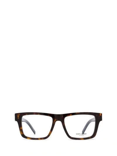 Saint Laurent Eyewear Eyeglasses In Havana