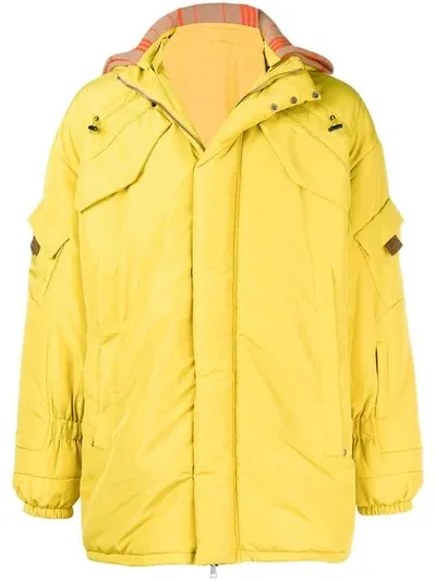 Qasimi Hooded Parka In Yellow