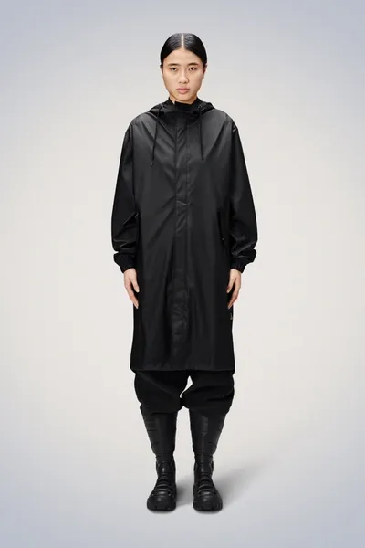 Rains Fishtail Parka In Black