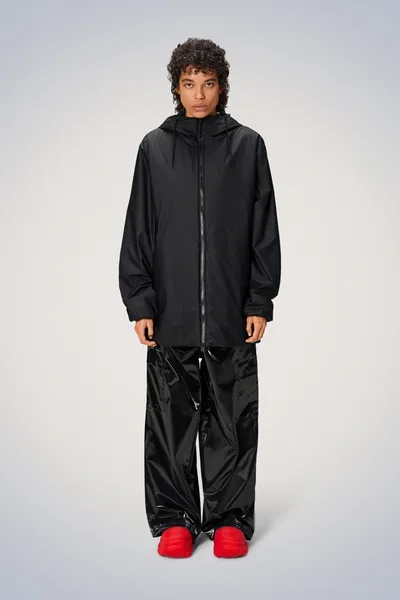 Rains Lohja Long Jacket In Black