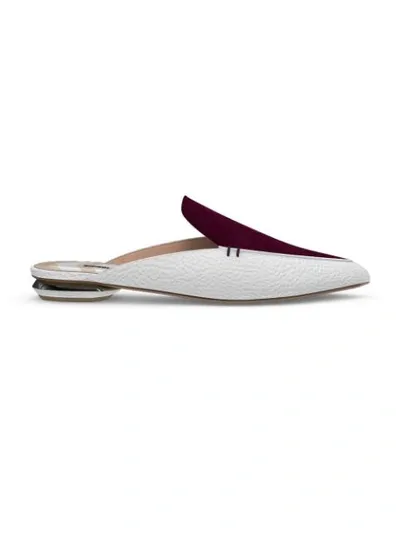 Nicholas Kirkwood Beya Mules In White