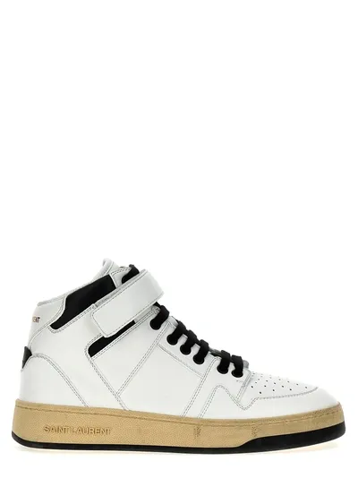 Saint Laurent Men's Lax Mid Top Sneaker Greenwich In Multicolor