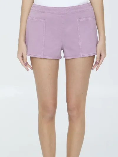 Max Mara Alibi Mini Shorts In Violet