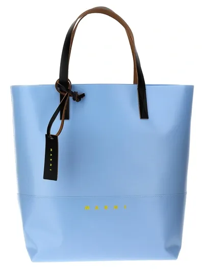 Marni Tribeca Tote Bag Light Blue