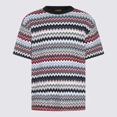 Missoni Multicolour Cotton T-shirt In Red