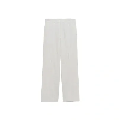 Casablanca Casablaca Cotton Wide-leg Pants In White