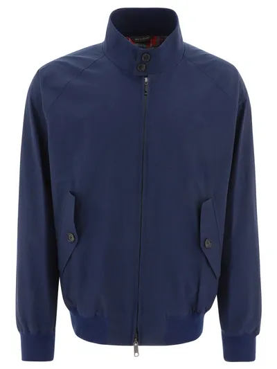 Baracuta G4  Cloth Navy Blue Bomber Jacket