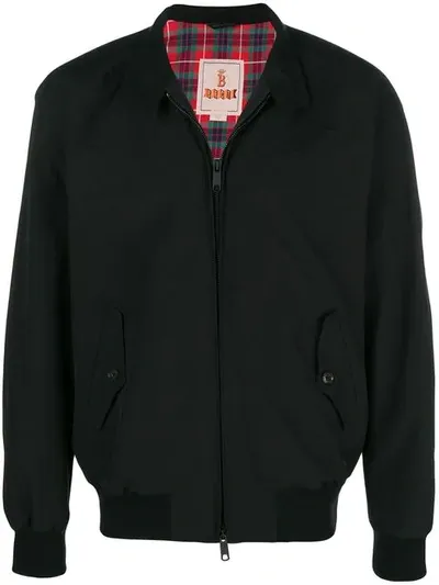 Engineered Garments Mock Neck Zip Front Jacket In Black